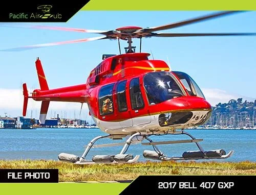 Exterior view of a 2017 BELL 407GXP.