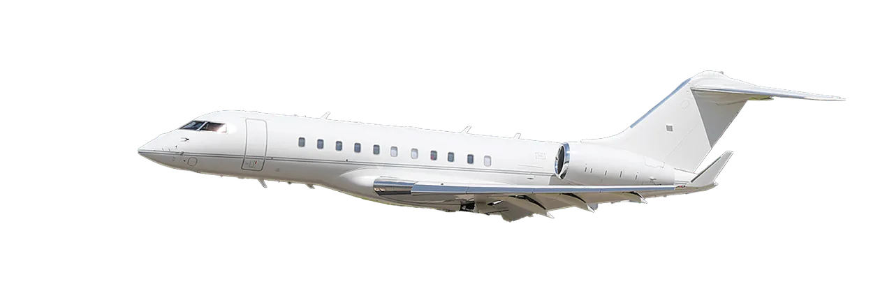 Marketing image of a Bombardier Global 5000.