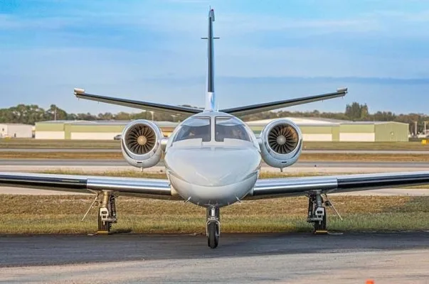 Marketing image of a 2001 Cessna Citation Bravo.