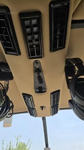 Engine detail of a 2021 ROBINSON R66.