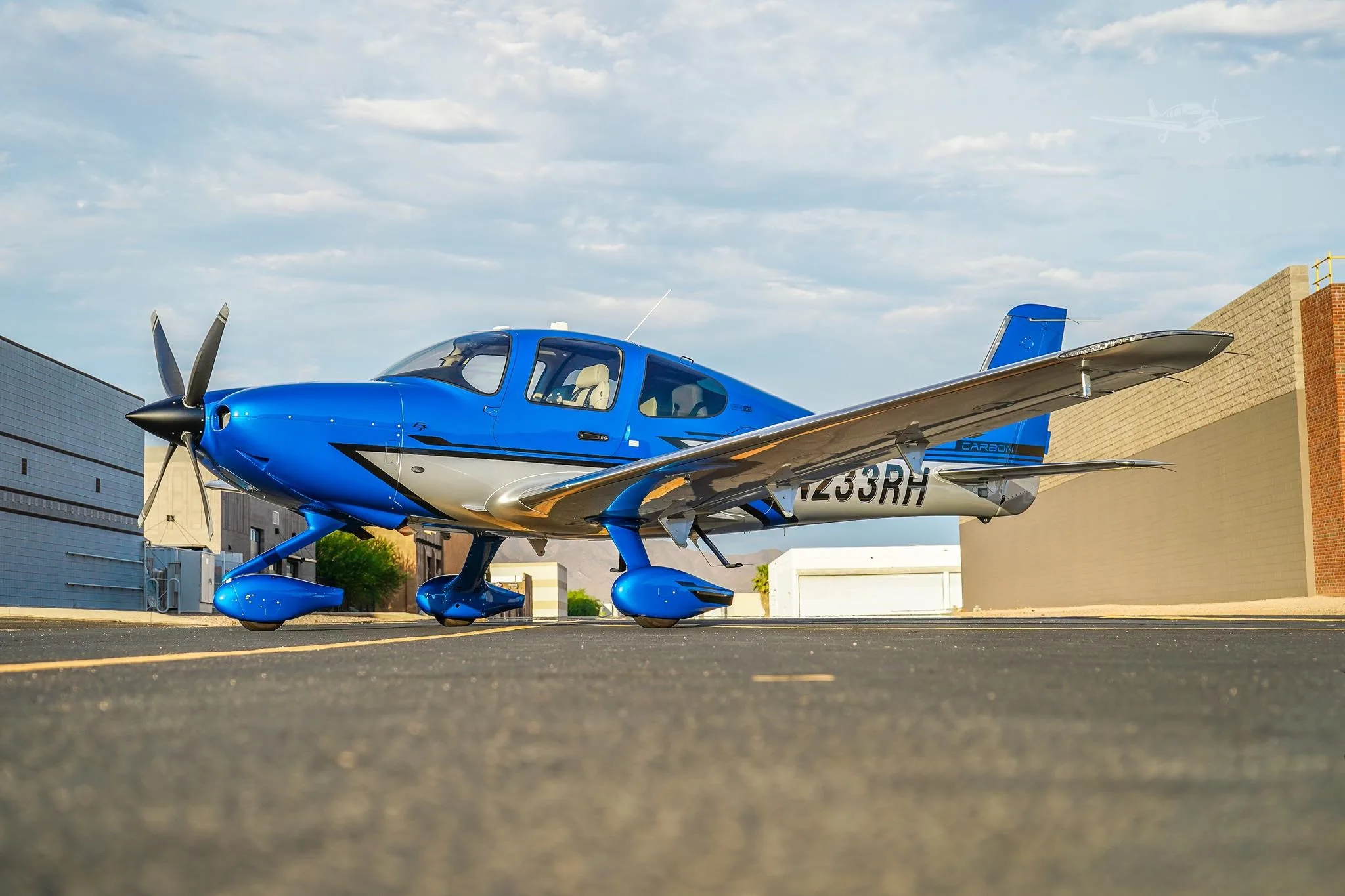 Exterior view of a 2026 CIRRUS SR22-G7+ TURBO, N233RH.