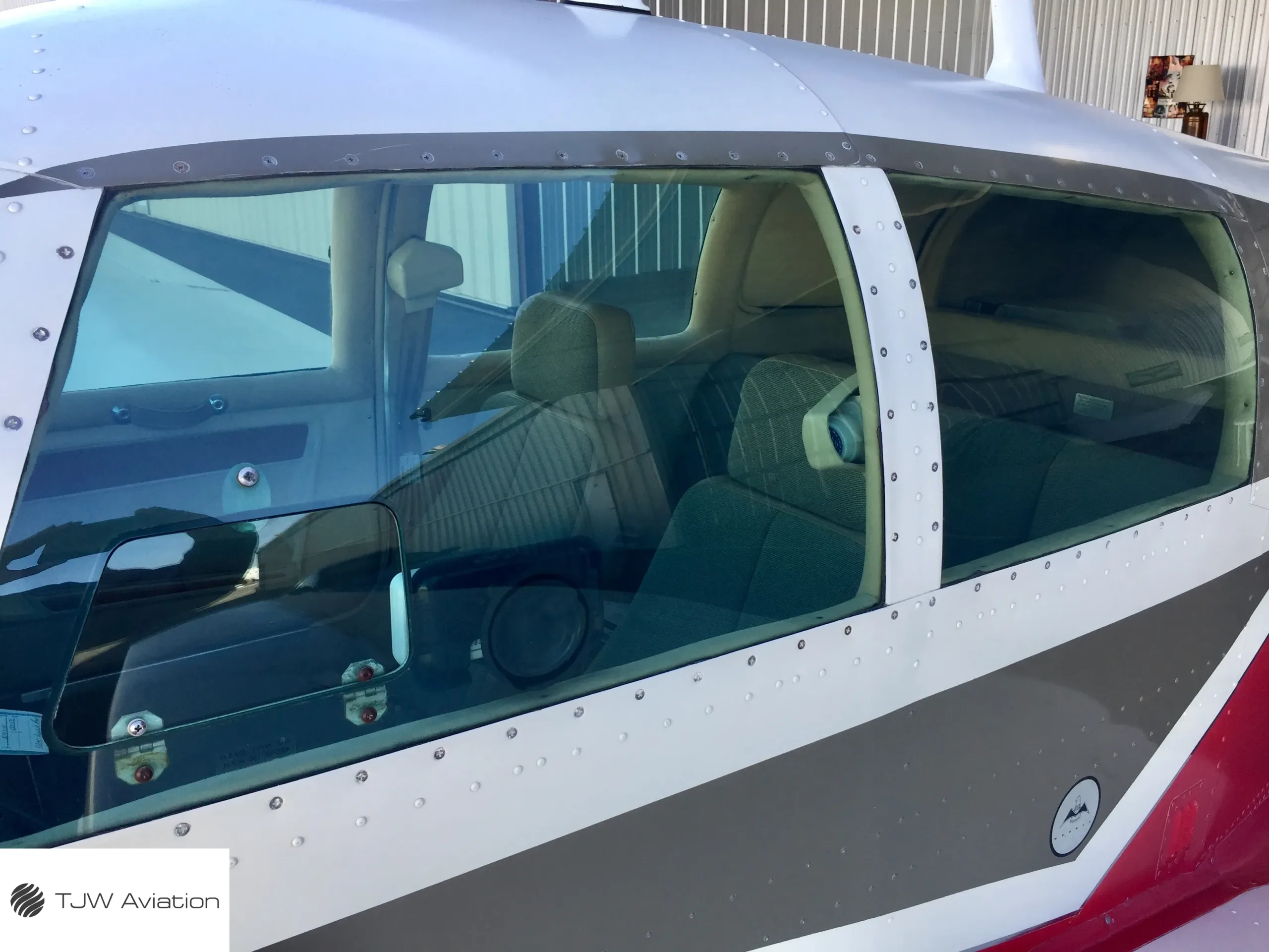 Cabin interior of a 1966 Mooney M20C.