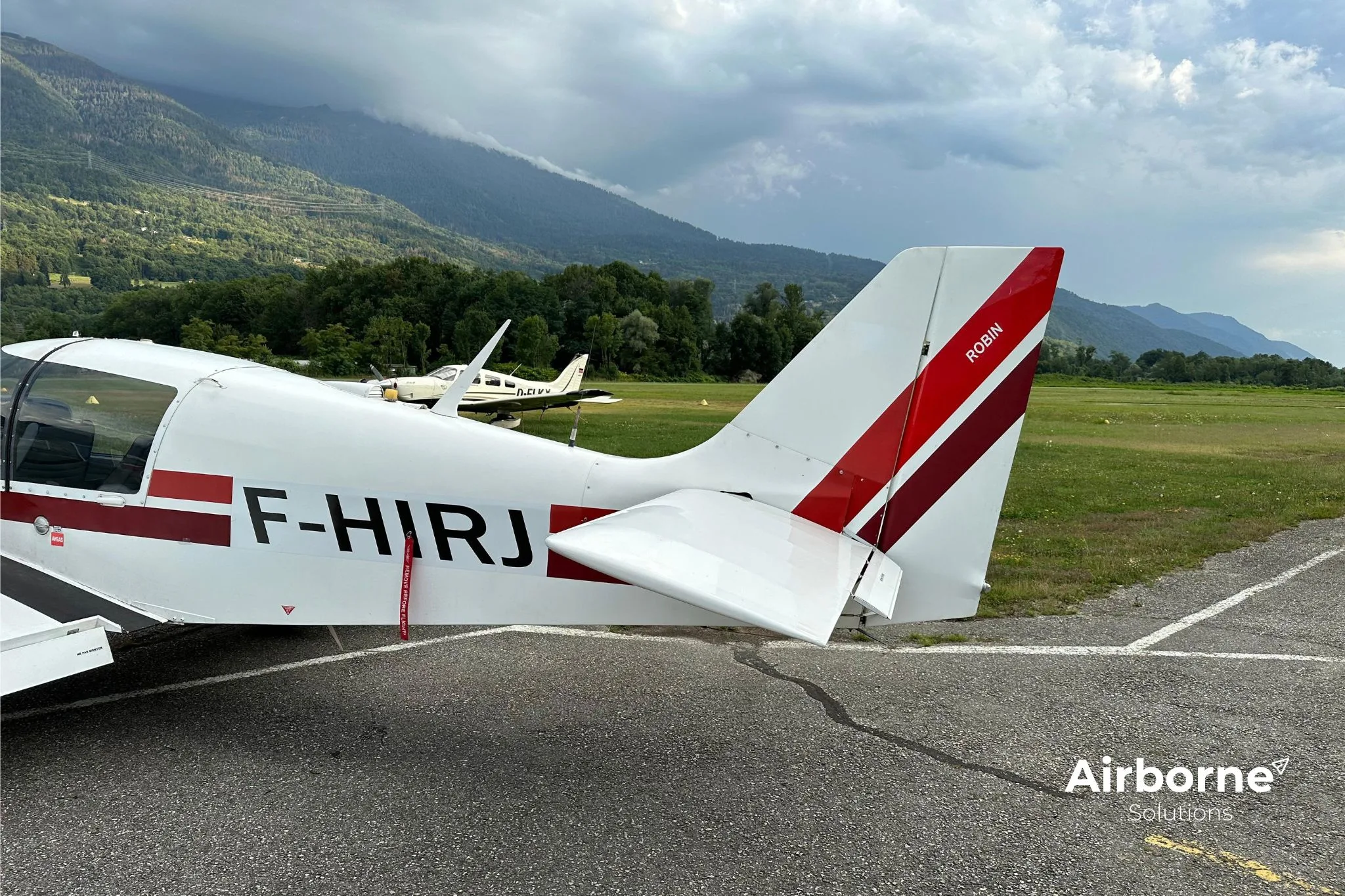 Marketing image of a 1981 Robin/ Apex DR400-120.