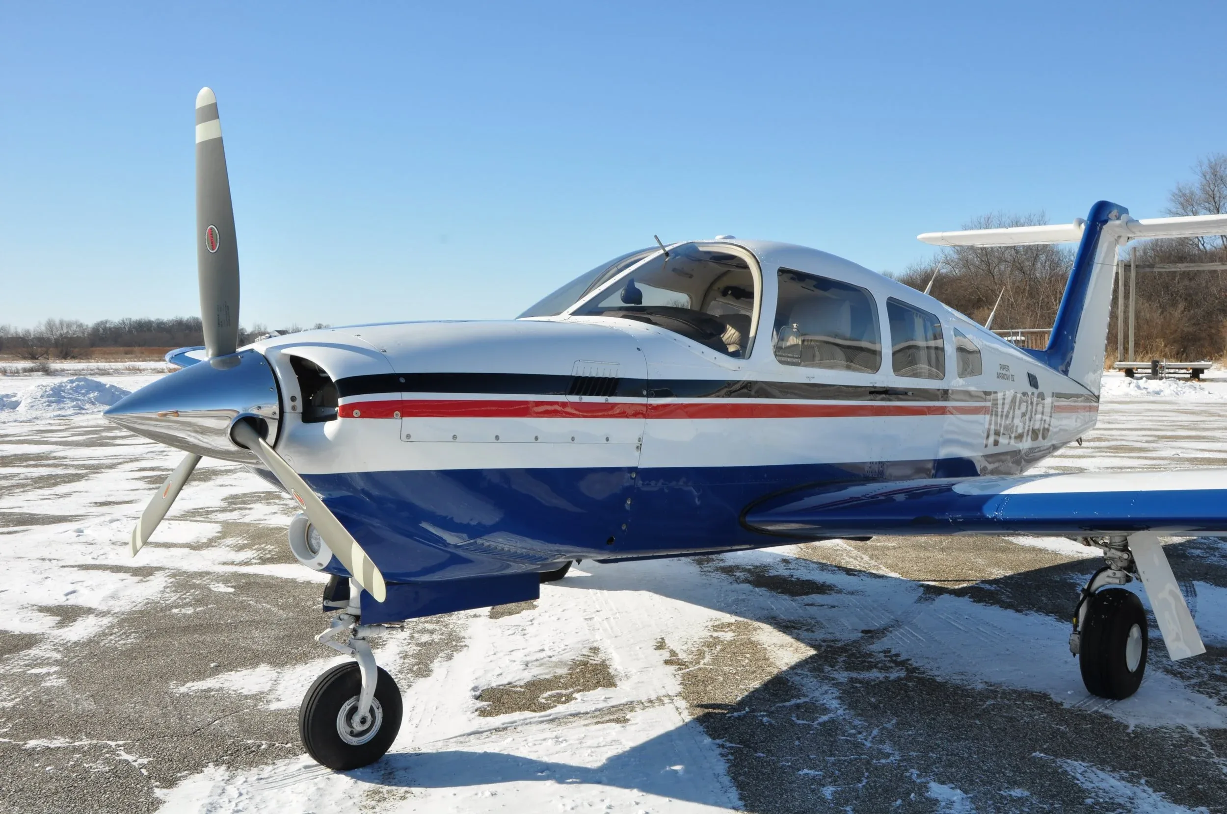 Exterior view of a 1983 AKC AVIATION TURBO ARROW IV.