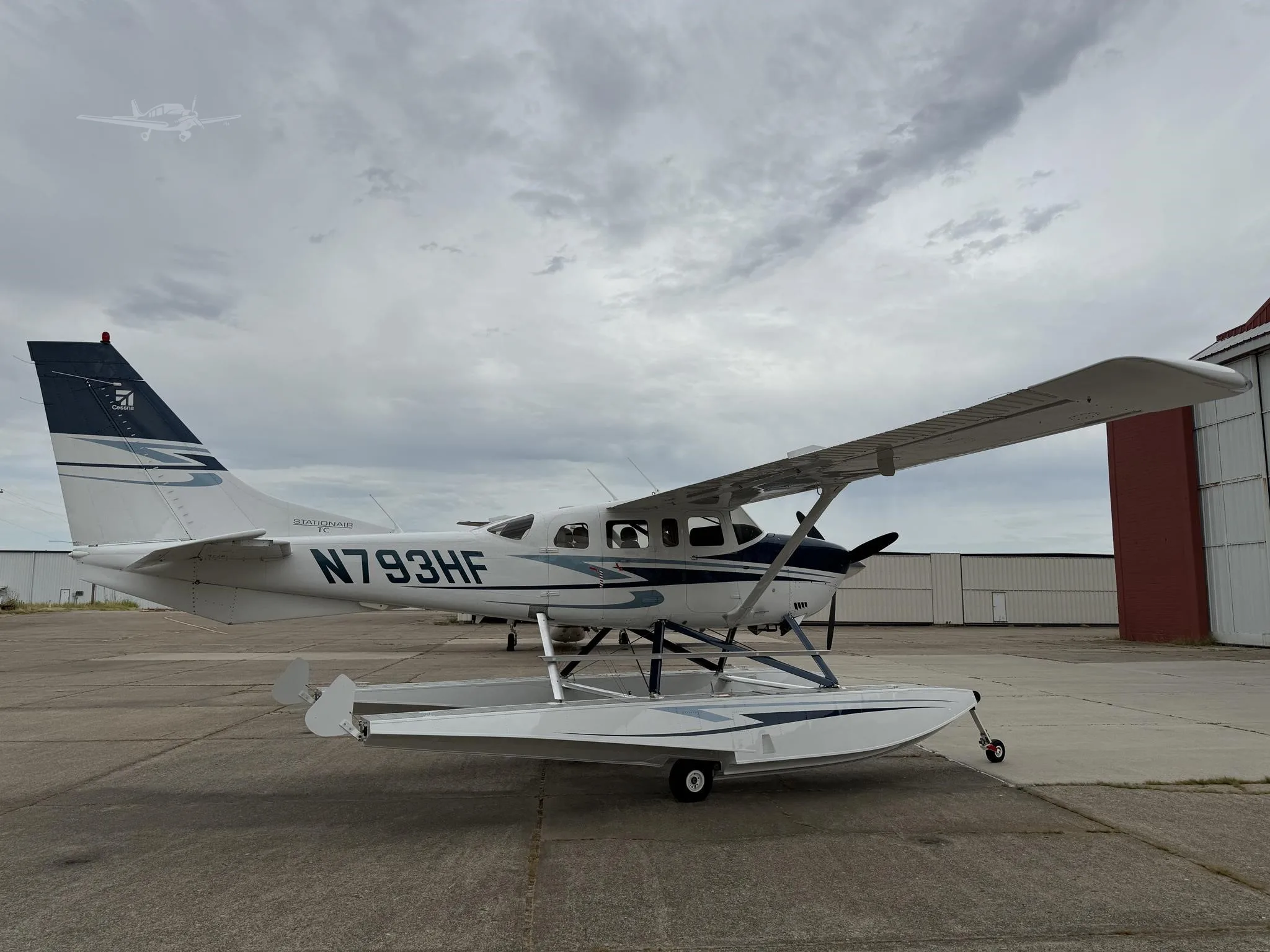 Exterior view of a 2007 CESSNA TURBO 206H AMPHIBIAN, N793HF.