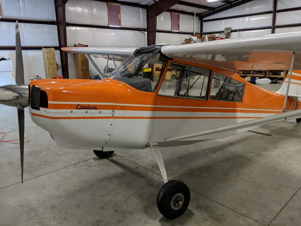 Cockpit and instrument panel of a 1979 Citabria 7ECA.