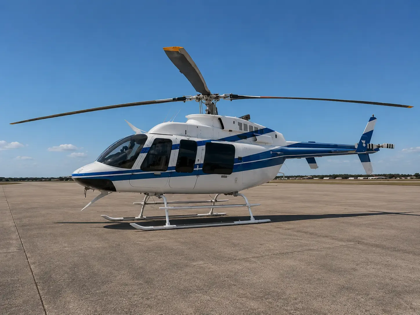 Exterior view of a 2000 Bell 407.