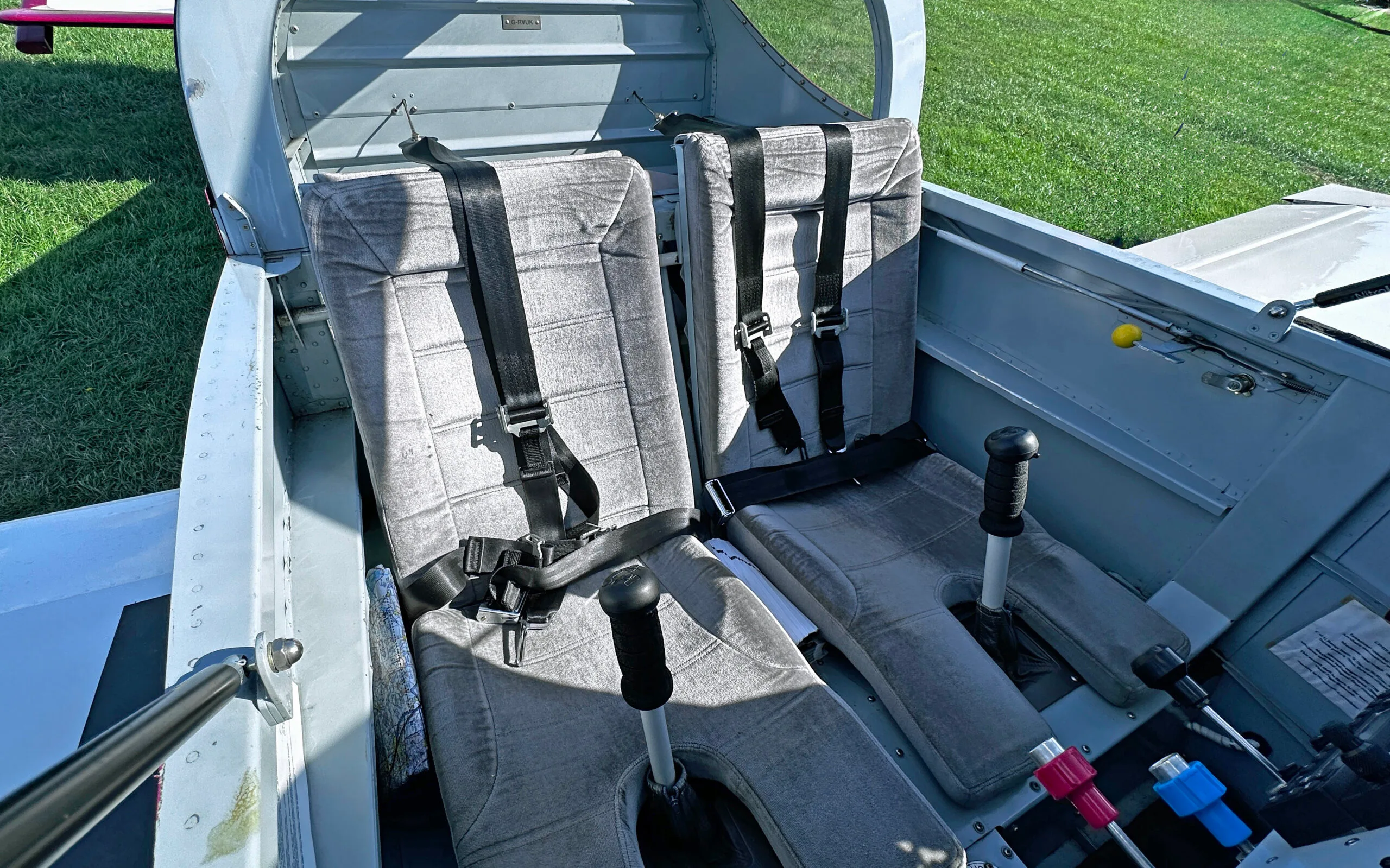 Cabin interior of a 2007 Vans RV-7 £115,000 - CK Aviation.