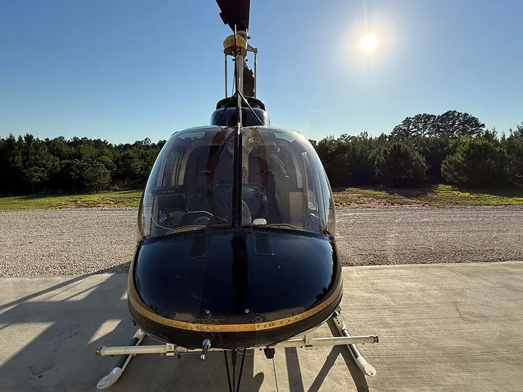 Exterior view of a 1975 Bell Jetranger.