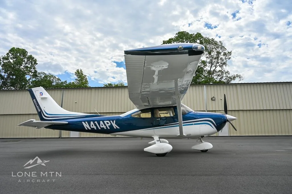 Exterior view of a 2023 Cessna 182T Skylane.