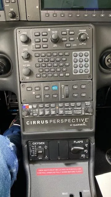 Avionics suite of a 2010 Cirrus sr22tn g3 gts turbo normalized d ezst 203104cf.