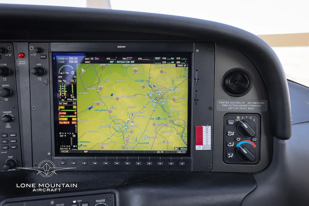 Avionics suite of a 2008 Cirrus SR22 G3 GTS Turbo.