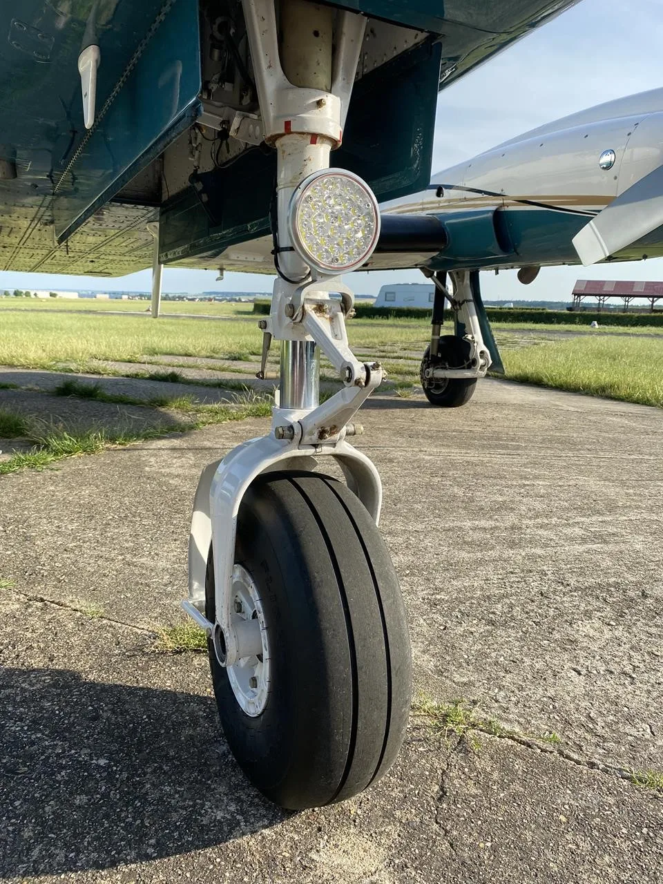 Engine detail of a 1982 CESSNA 421C.