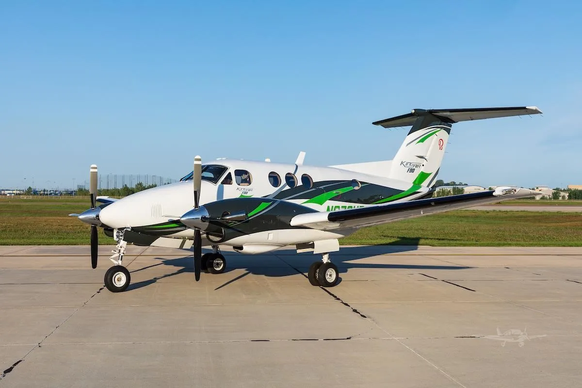 Exterior view of a 1981 BEECHCRAFT KING AIR F90.