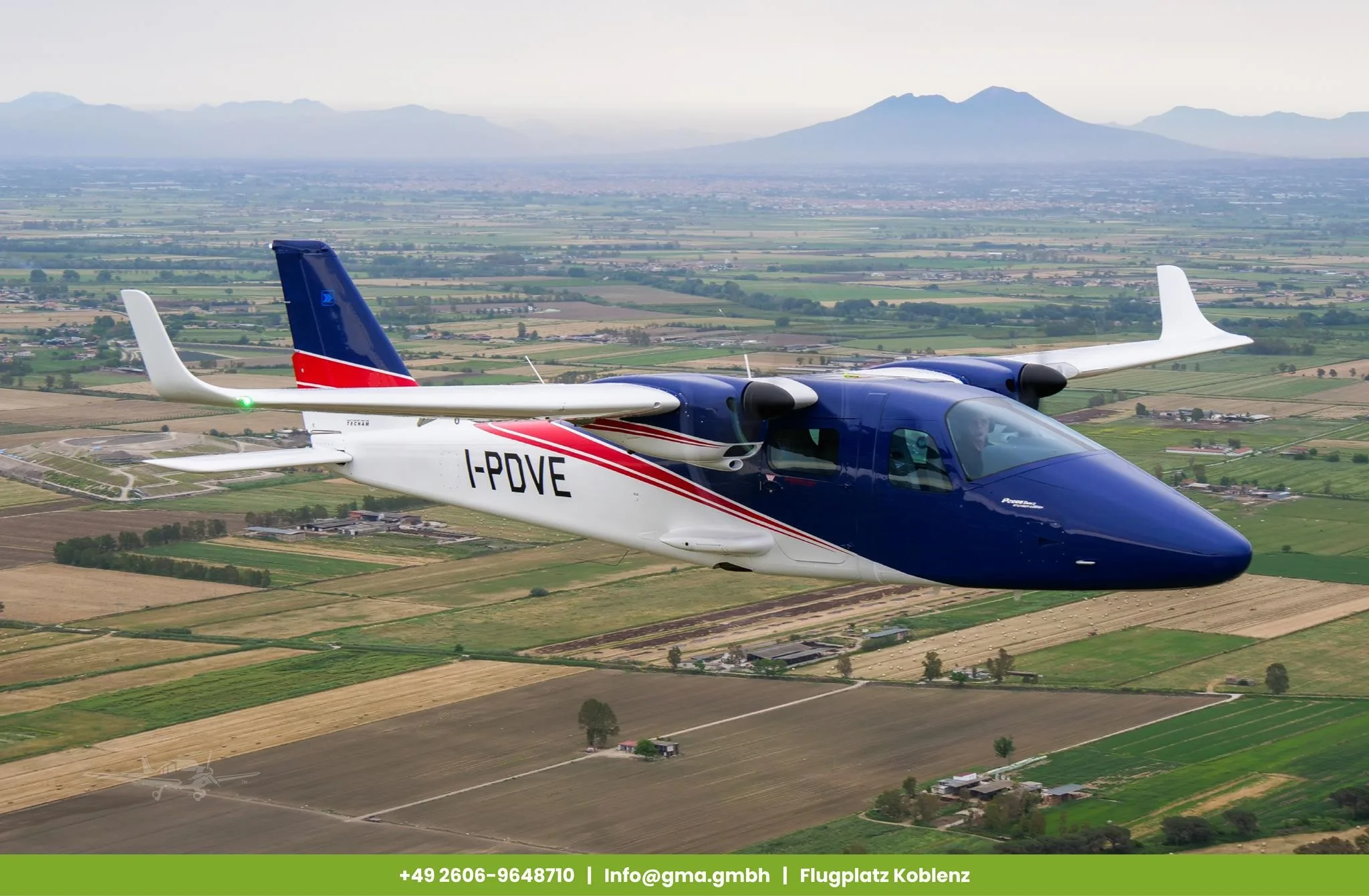 Exterior view of a 2027 TECNAM P2006T.