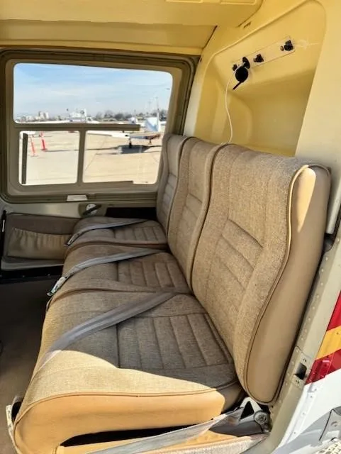 Cabin interior of a 1980 BELL 206B III.