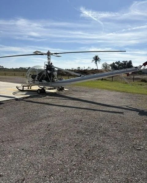 Exterior view of a 1949 Hiller, UH-12A.
