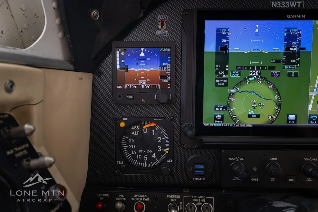 Avionics suite of a 1980 Beechcraft King Air F90.