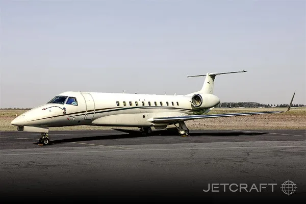 Cabin interior of a 2012 Embraer Legacy 650.