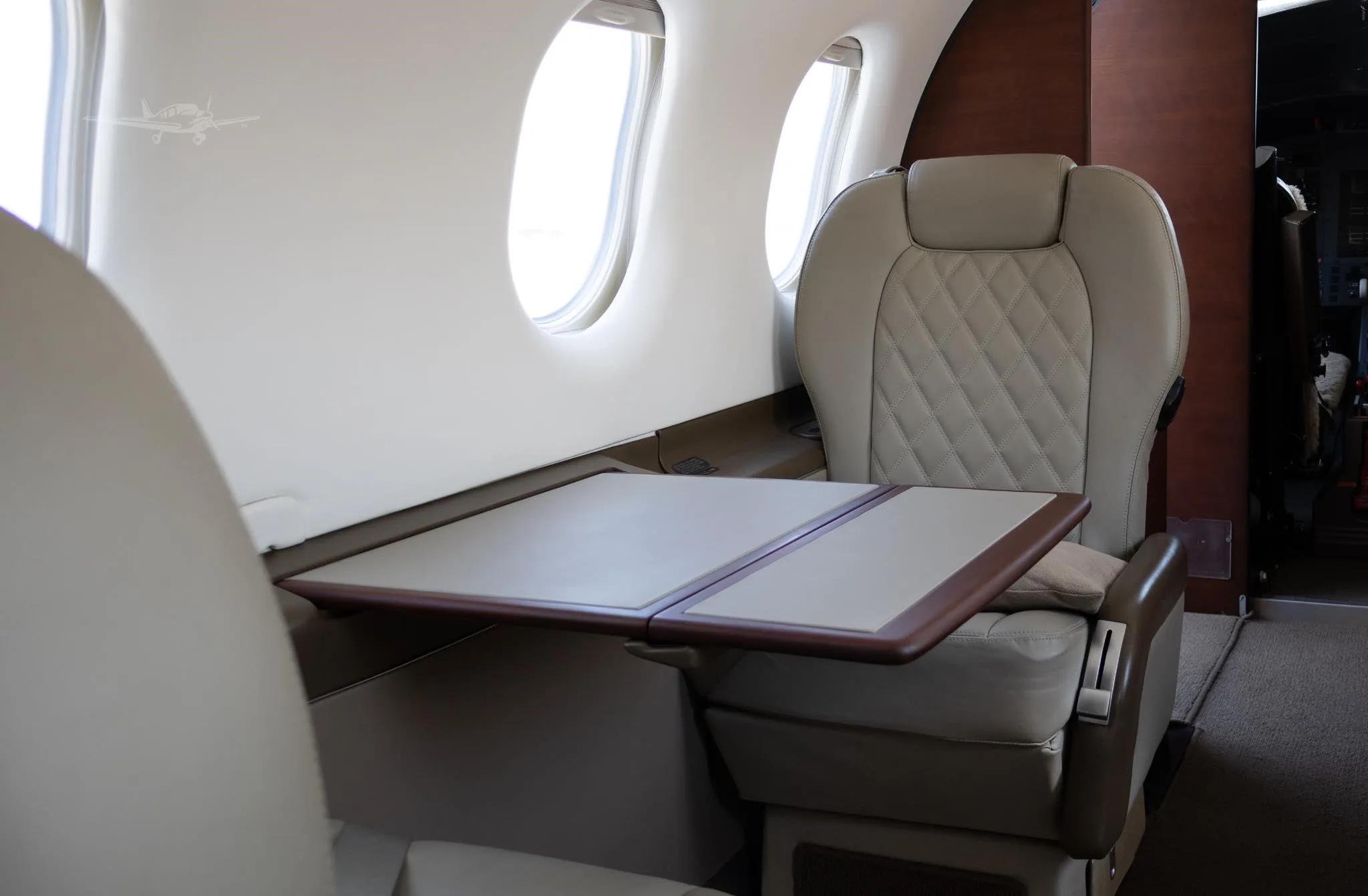 Cabin interior of a 2004 PILATUS PC-12/45.