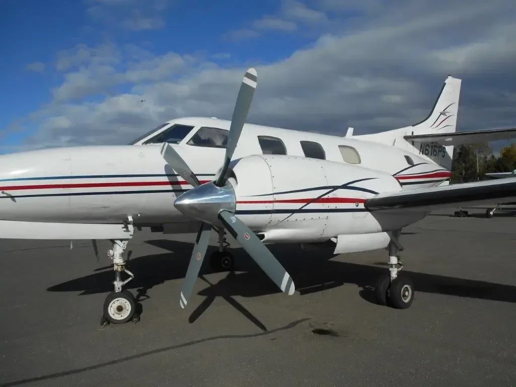 Exterior view of a 1980 Fairchild Merlin Merlin, T-316.