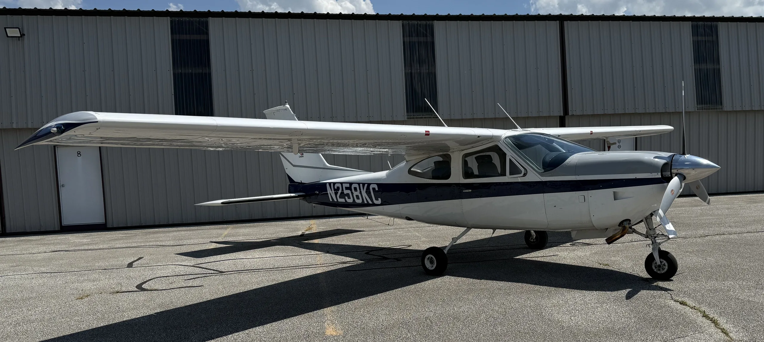 Exterior view of a 1978, N258KC.