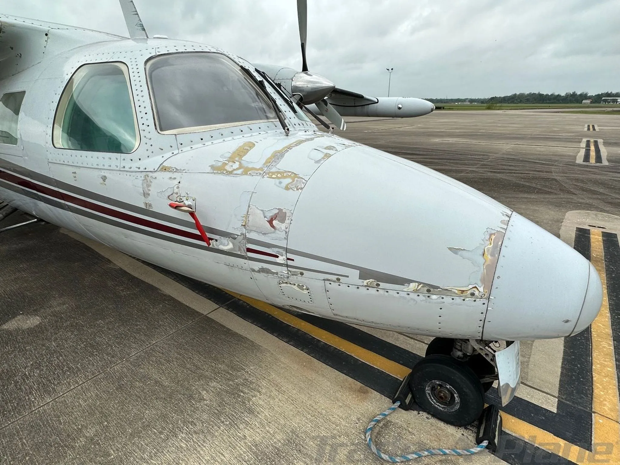 Exterior view of a 1976 MITSUBISHI MU 2M, N261WB.