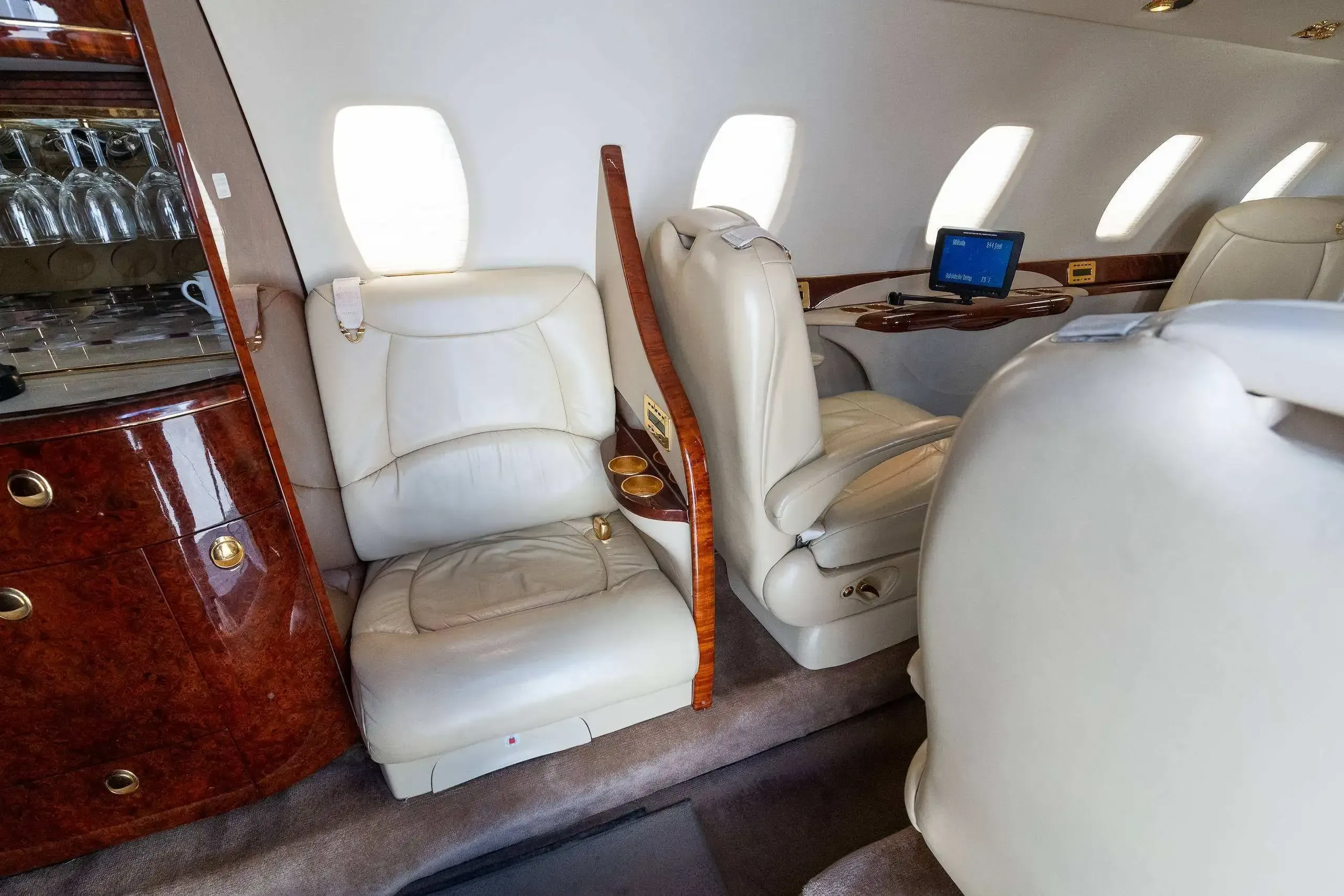 Cabin interior of a 2004 Cessna Citation.