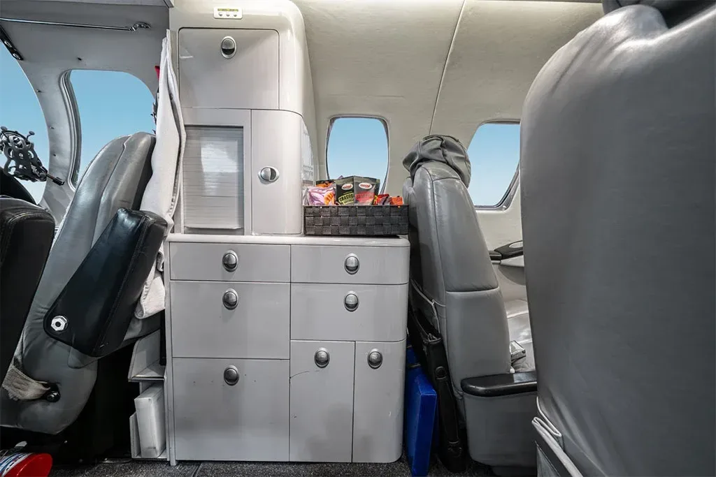Cabin interior of a 2003 Cessna Citation.
