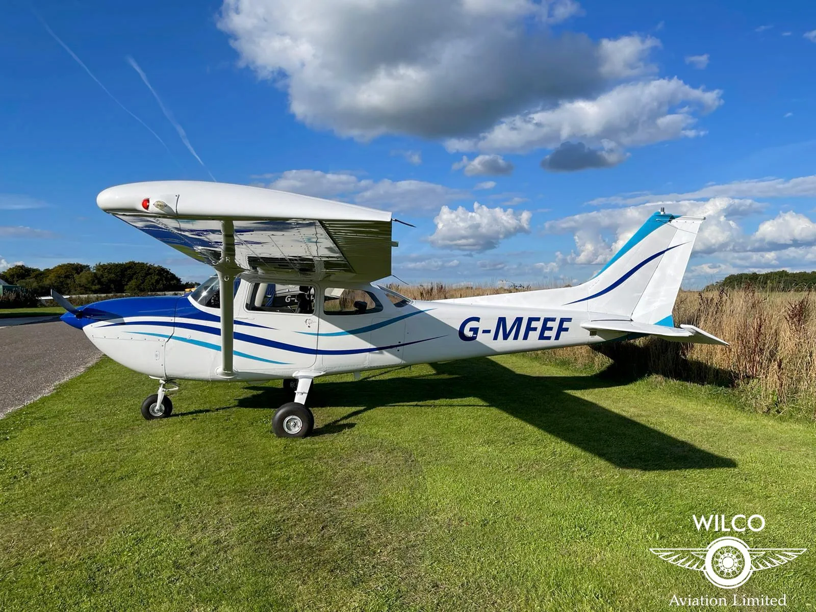Exterior view of a 1973 Cessna FR172J Reims Rocket.