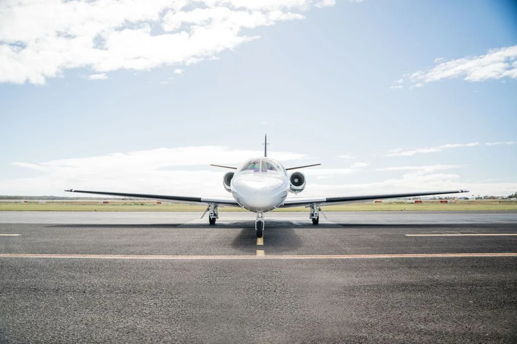 Exterior view of a 2001 Cessna Citation Bravo, VH-CCJ.