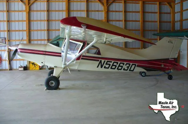 Exterior view of a 1985 Maule M-5-180C, N5663D.