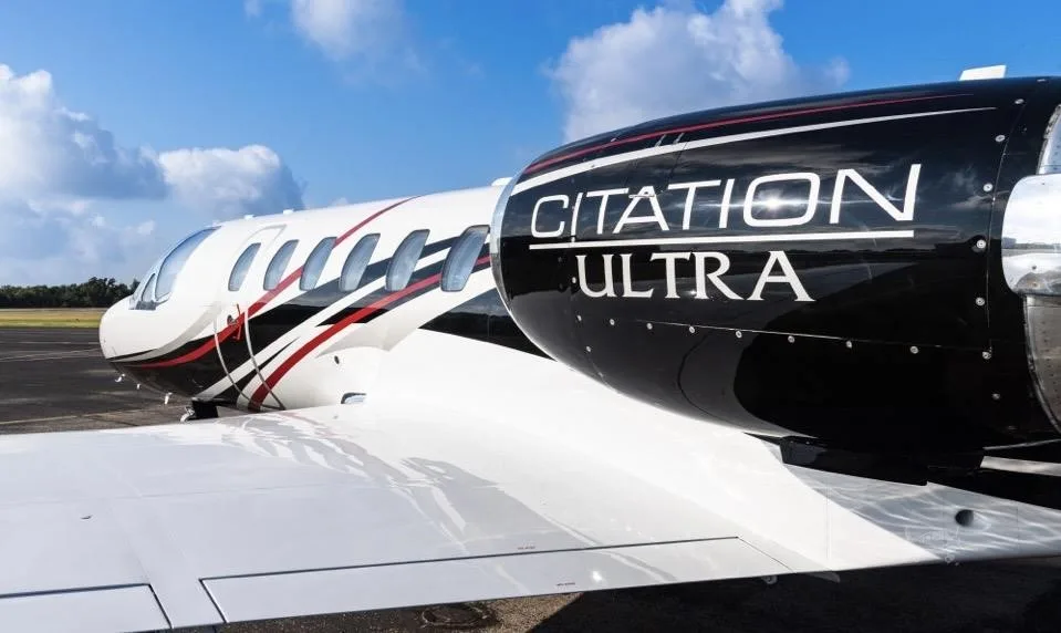 Exterior view of a 1994 CESSNA CITATION V ULTRA, N350WC.
