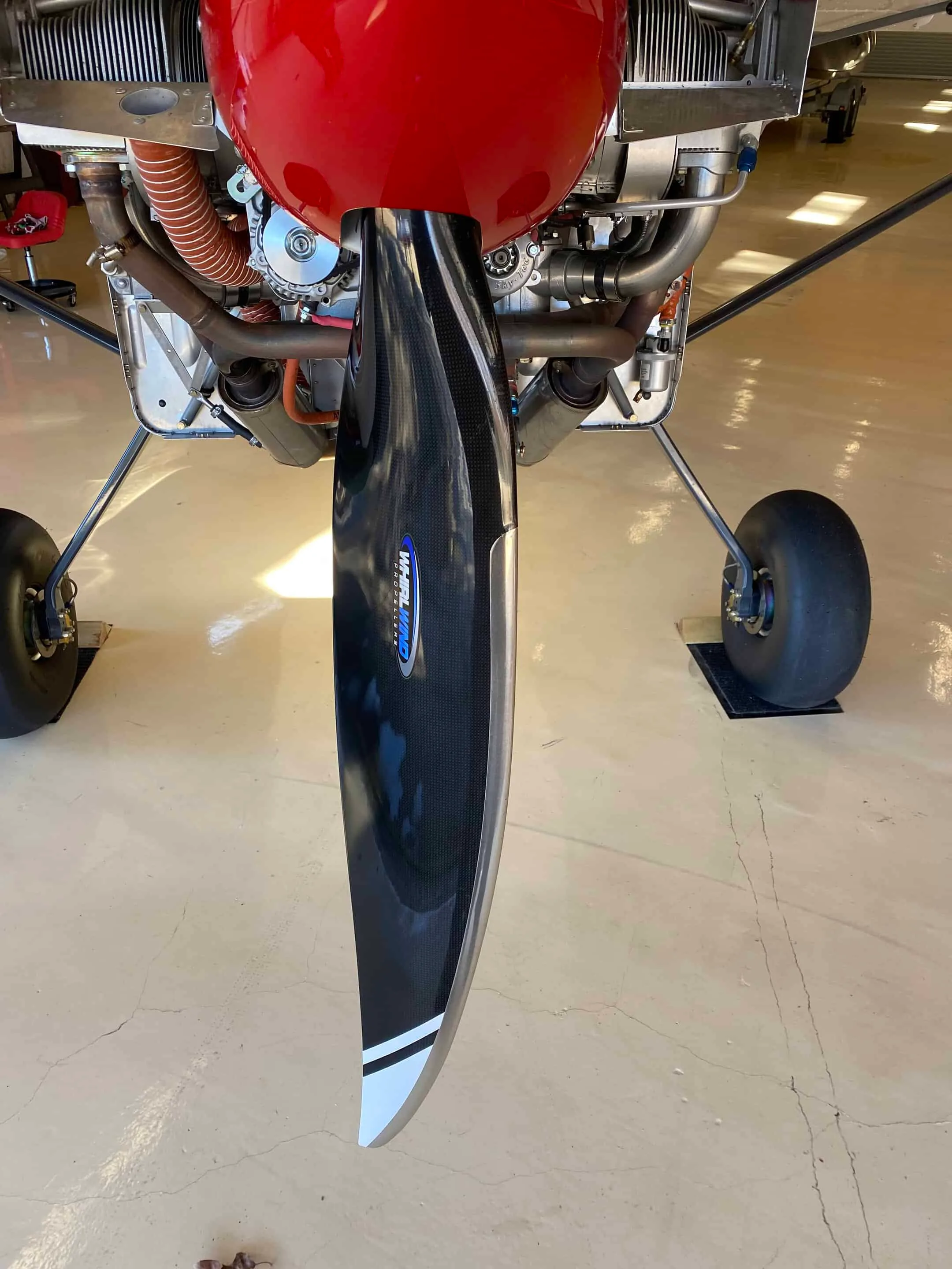 Engine detail of a 2021 Rans S21.