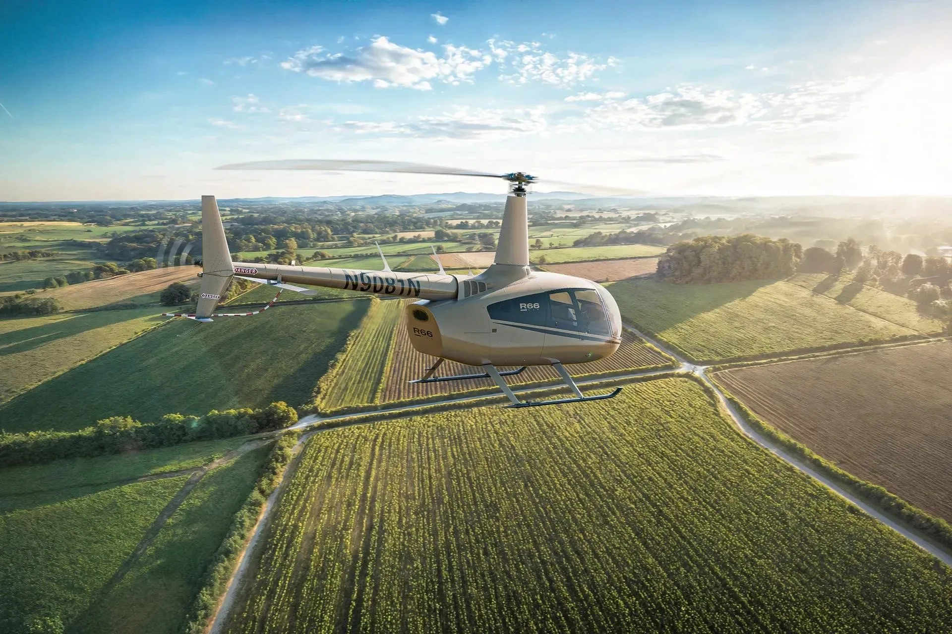 Marketing image of a 2027 ROBINSON R66.