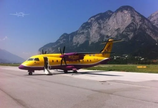 Exterior view of a 2000 DORNIER 328-100, OE-LIR.