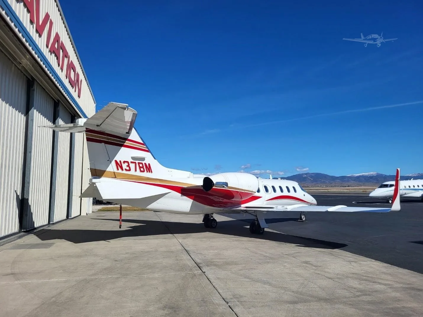 Exterior view of a 1994 LEARJET 31A, N37BM.