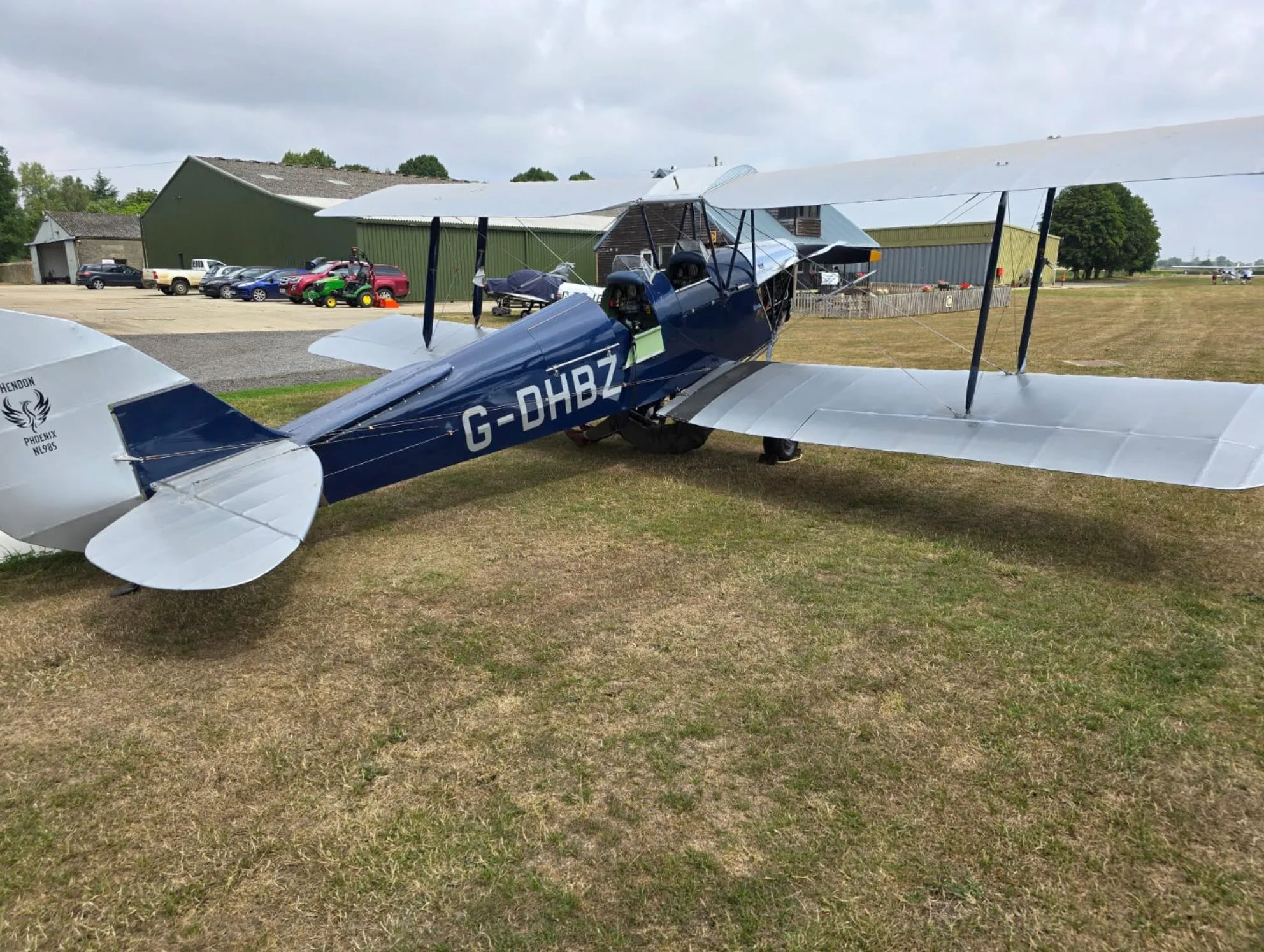 Exterior view of a 1944 de Havilland DH-82A Tiger Moth.