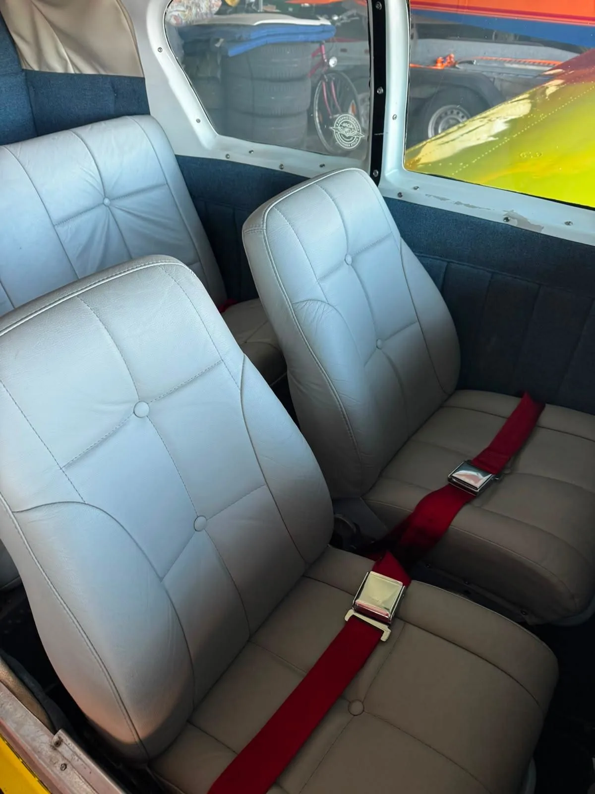 Cabin interior of a 1963 Mooney M20D Master.