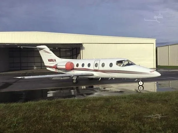 Exterior view of a 1988 BEECHCRAFT BEECHJET 400, N88UA.