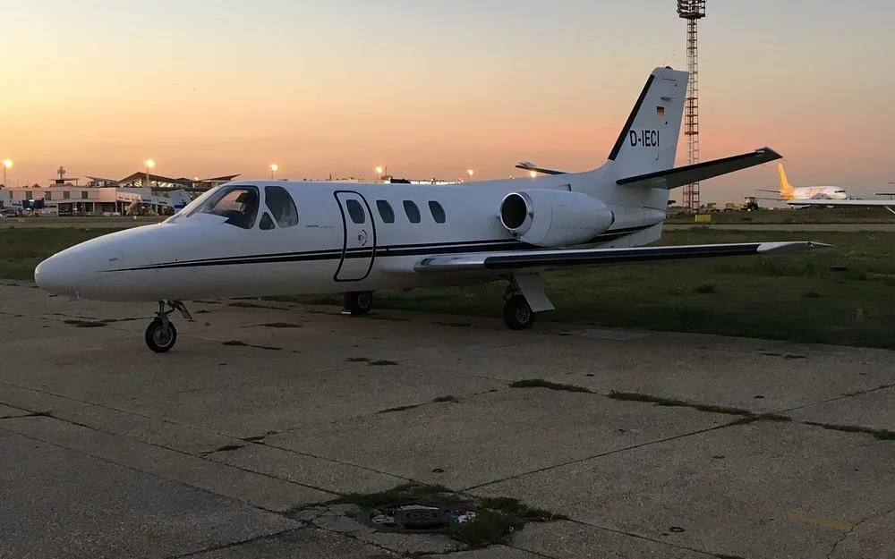 Exterior view of a 1973 Cessna Citation CJ, D-IECI.