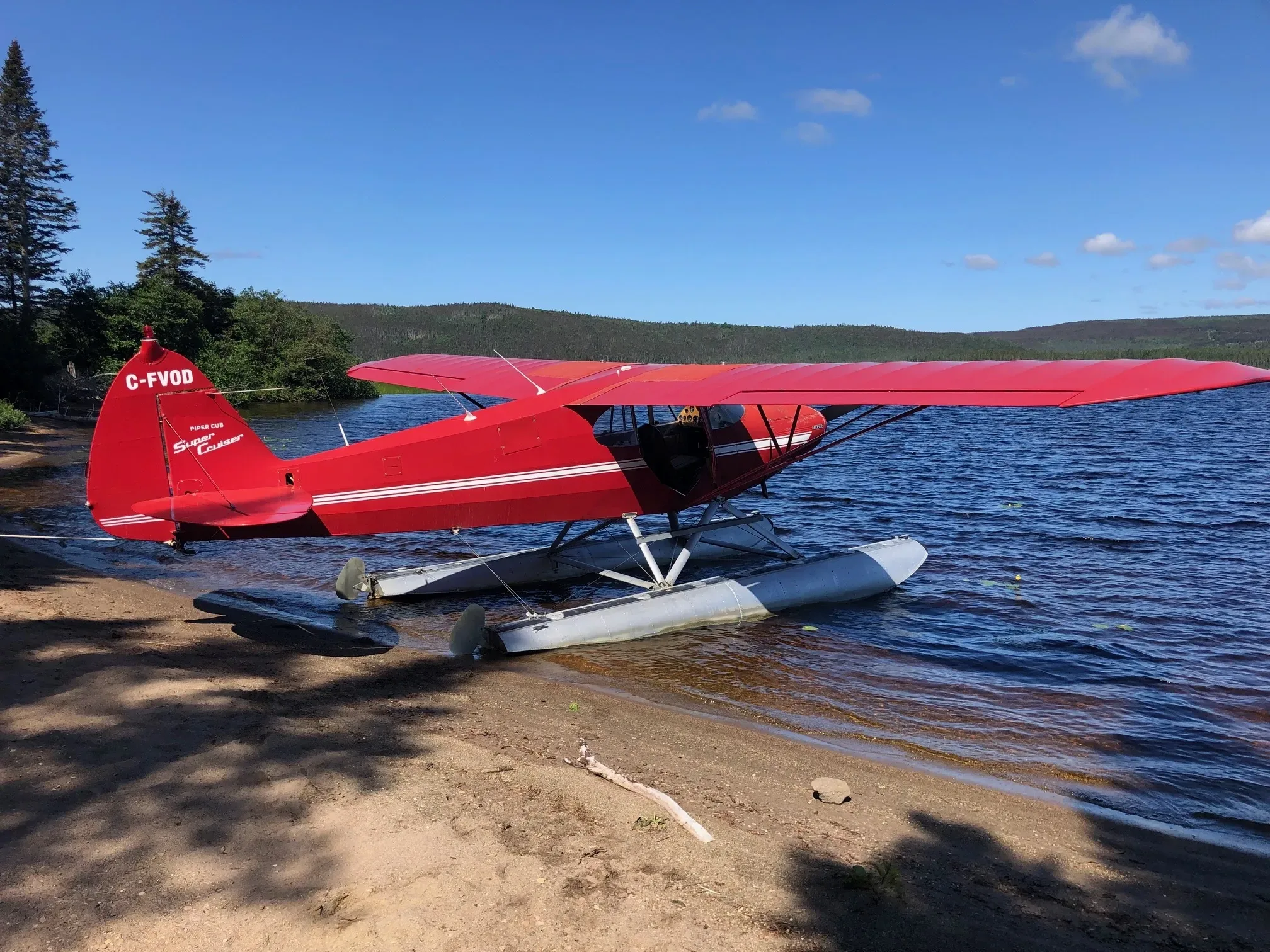 Exterior view of a 1946 Piper.