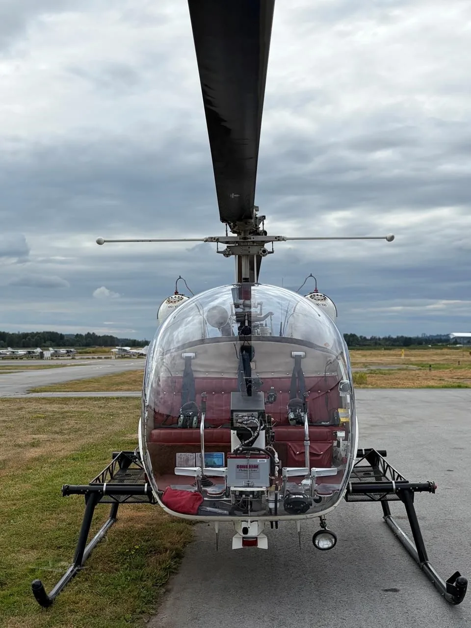 Exterior view of a 1969 BELL 47G-3B-2, C-FOFD.