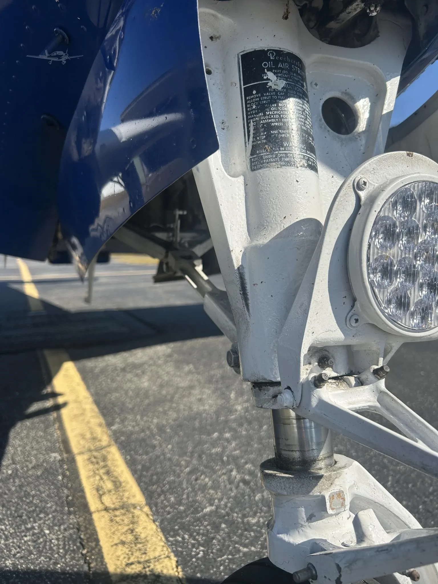 Engine detail of a 1981 BEECHCRAFT A36 BONANZA.
