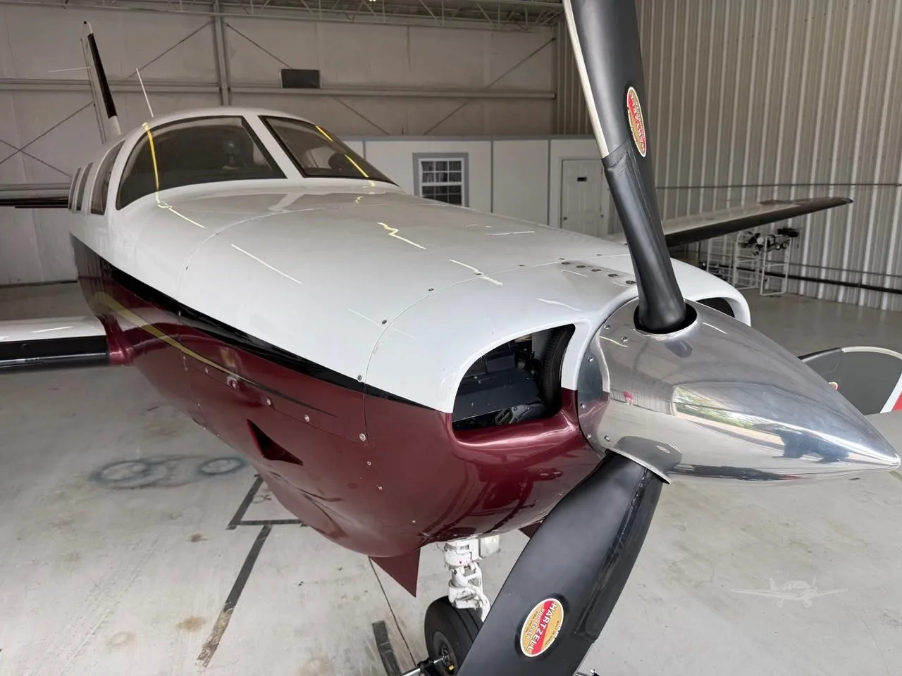 Exterior view of a 2002 PIPER MALIBU MIRAGE, N5329F.
