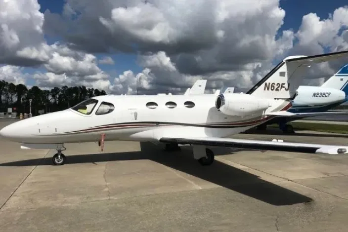 Exterior view of a 2008 Cessna Citation Mustang.