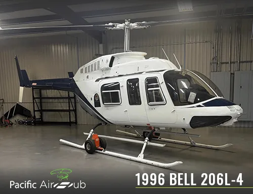 Exterior view of a 1996 Bell 206L-4.