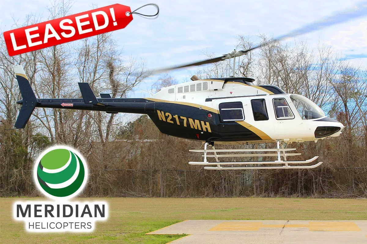 Exterior view of a 2007 Bell 206L4 LongRanger, N62HP.