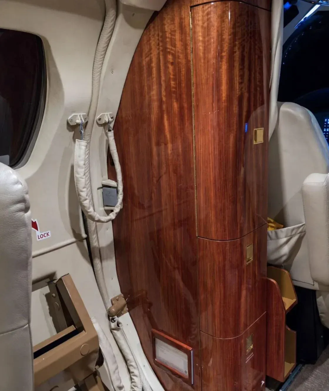 Cabin interior of a 1997 Cessna Citation Jet 525.