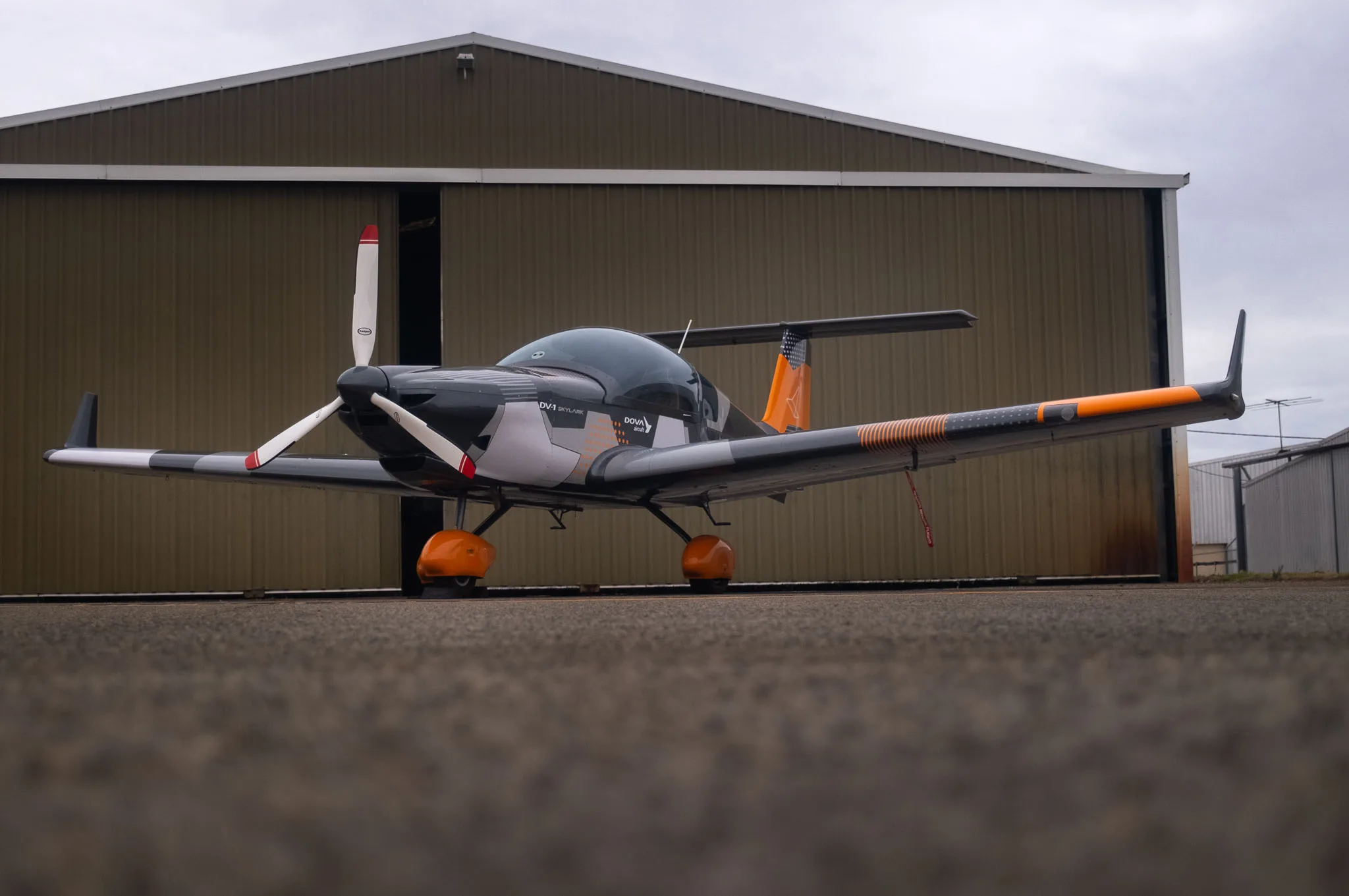 Exterior view of a 2022 Dova DV-1 Skylark.